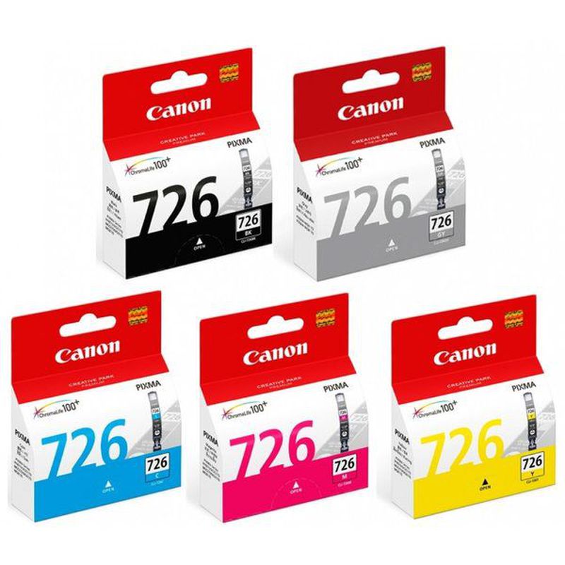 Cartridge CANON 726 Black, Yellow , Magenta Dan Cyan - Magenta