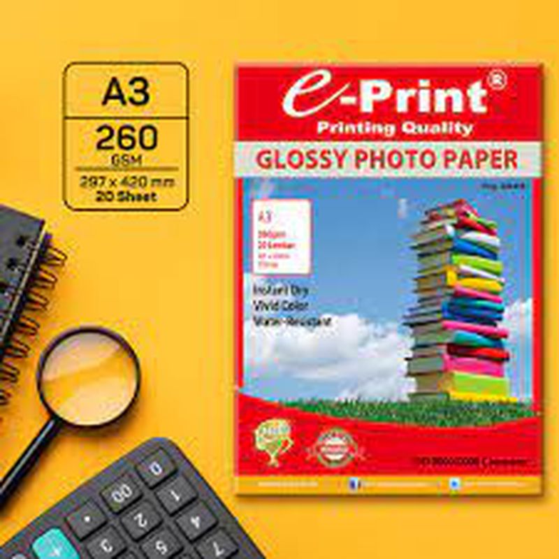 GLOSSY PHOTO PAPER A3 260 GSM