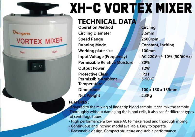 OREGON Vortex Mixer Tipe XHC Mixer Vortex