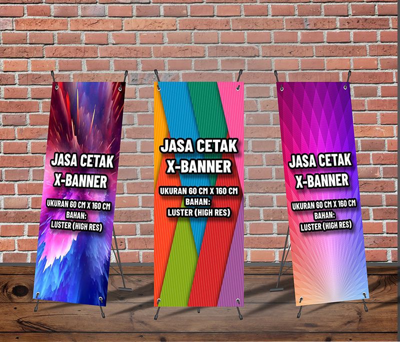 Jasa Cetak X-Banner (Custom B)