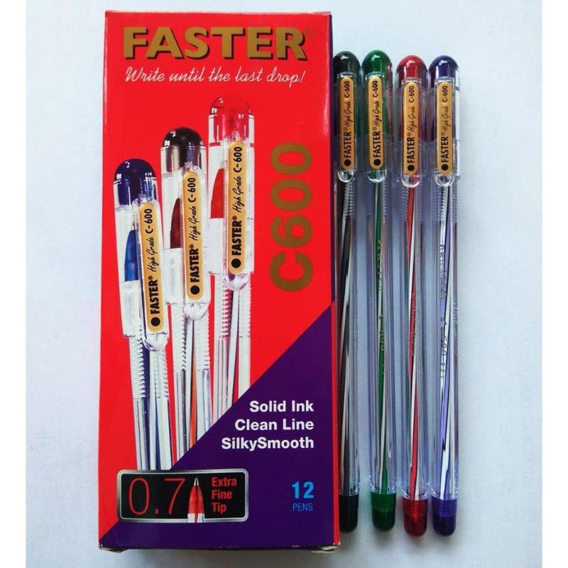 PULPEN FASTER C600 BALLPOINT / BOLPEN / PEN - Hitam