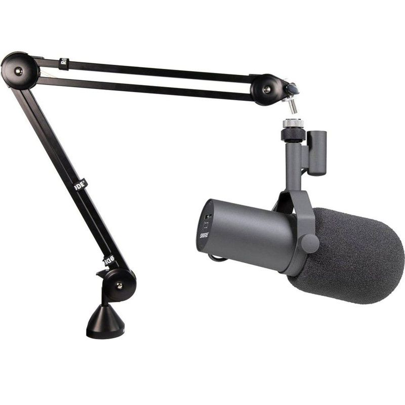 Shure sm7b Dynamic Vocal Mic and Boom Arm Recording Tech NB38