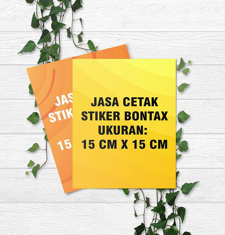 Jasa Cetak Stiker (15cm x 15cm)