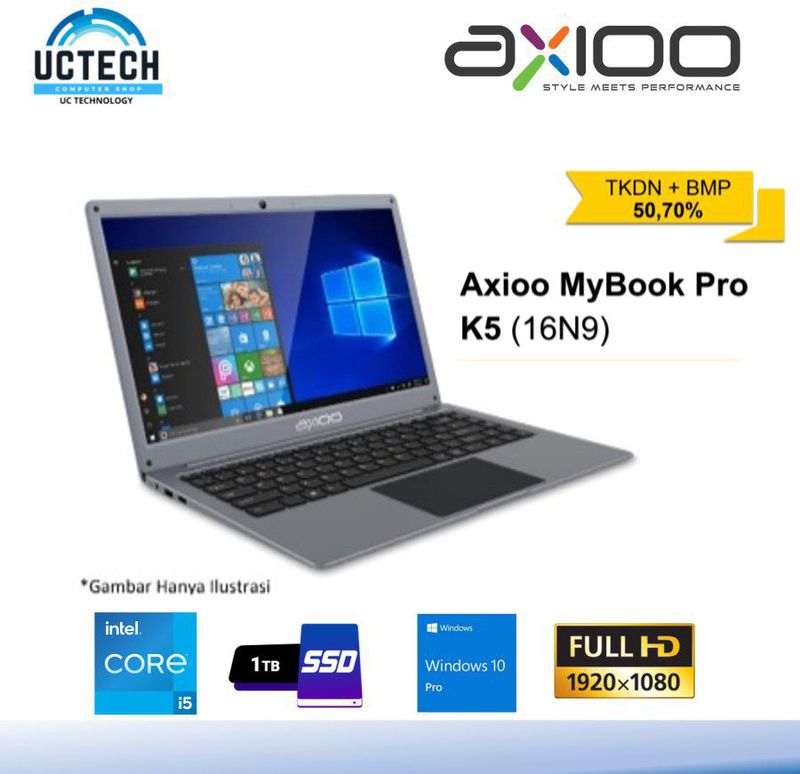 Axioo Mybook Pro K N I G Gb Tb Ssd Nvme