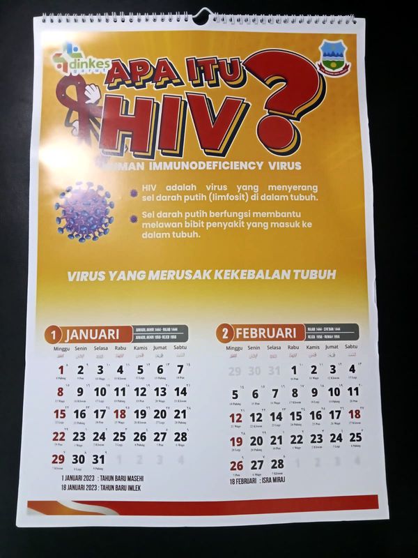 KALENDER RING KAWAT SPIRAL