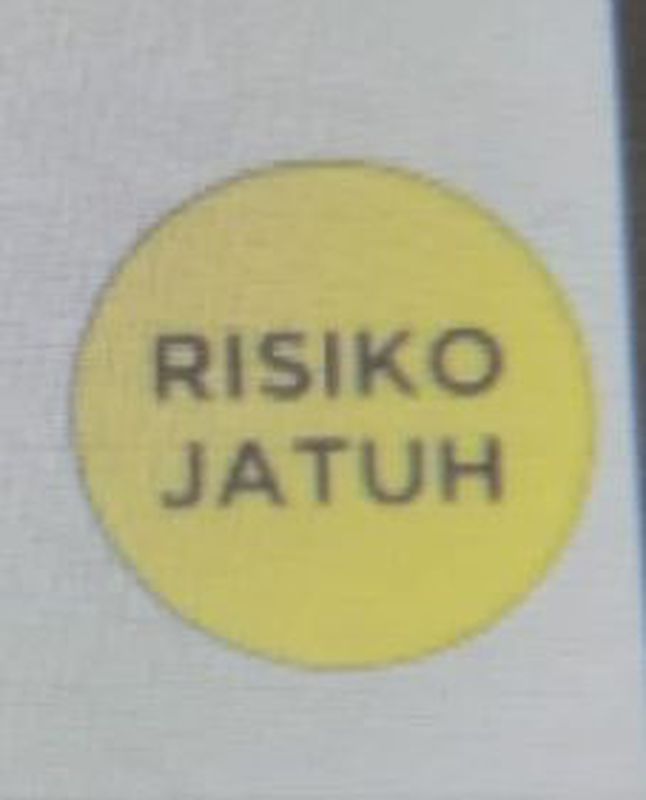 Stiker Resiko Jatuh