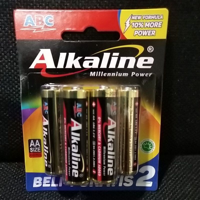 Baterai alkaline aa isi 6