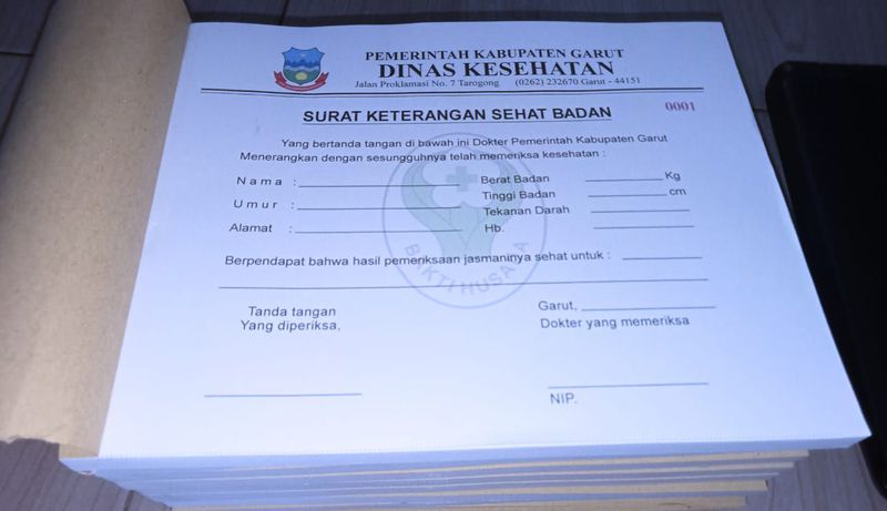 Cetak KIR Dokter / Surat Keterangan Berbadan Sehat