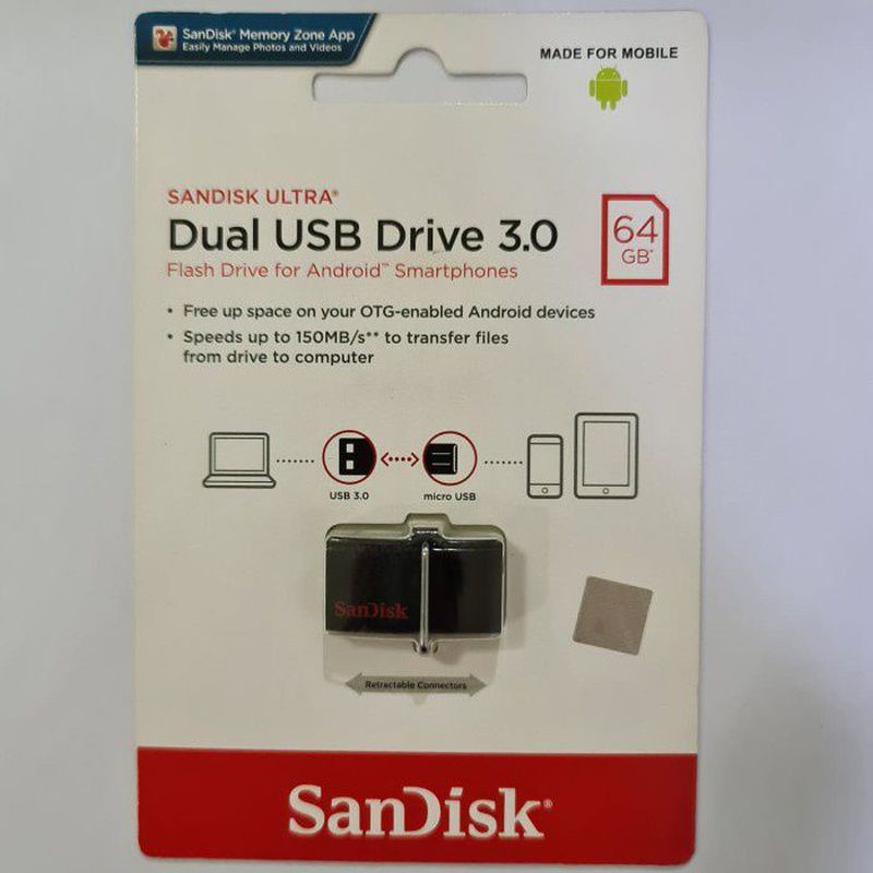 Flashdisk 64GB Dual USB