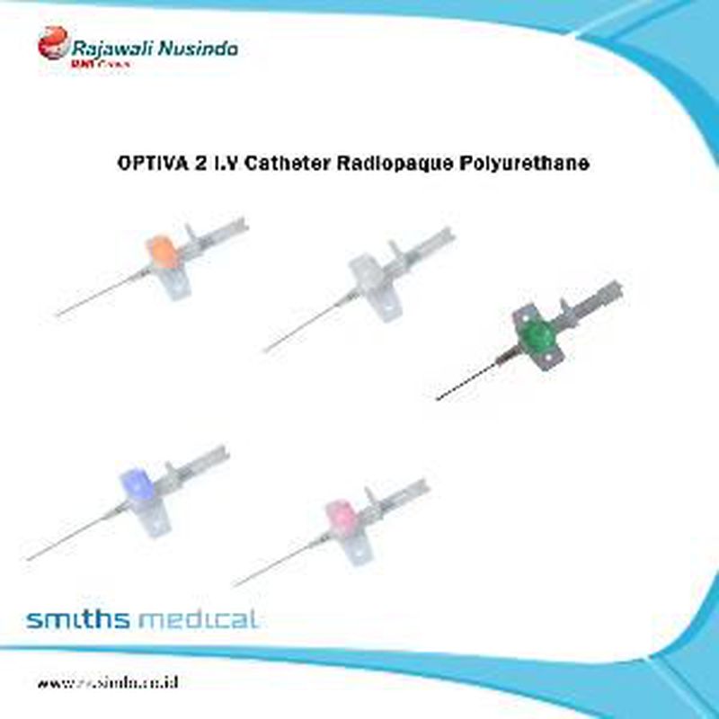OPTIVA 2 I.V CATHETER RADIOPAQUE POLYURETHANE WITH NEEDLE 22 G, PORT
