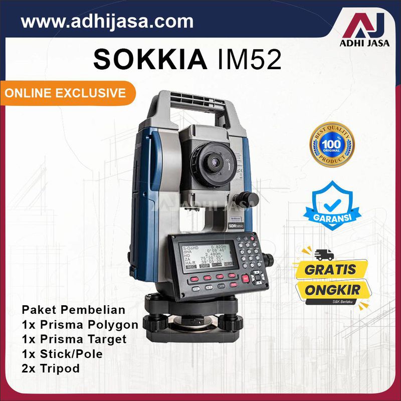 SOKKIA IM-52 Laser Total Station | GARANSI 5 TAHUN