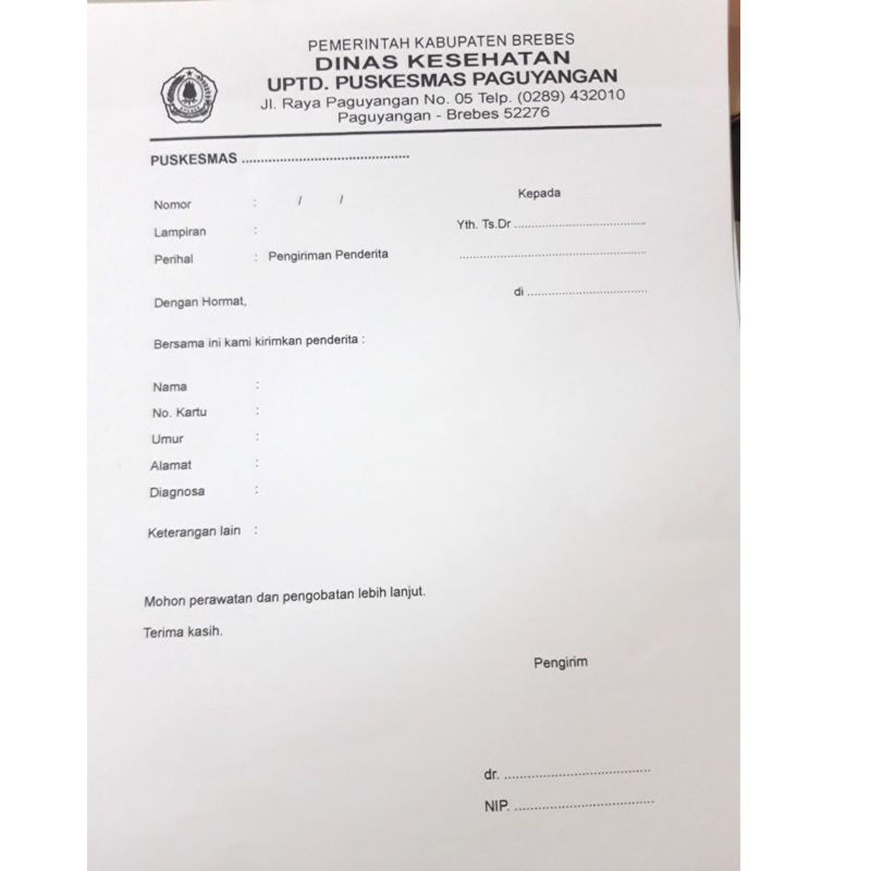 FORM RUJUKAN UMUM