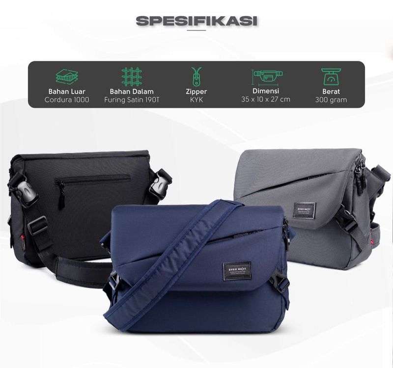 Messenger Bag Pria Tas Selempang Pria Sling Bag Pria