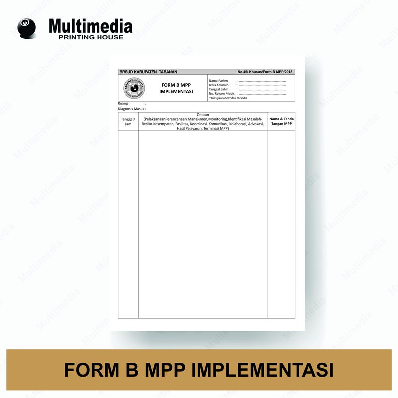 Formulir MPP B Implementasi Rm 45