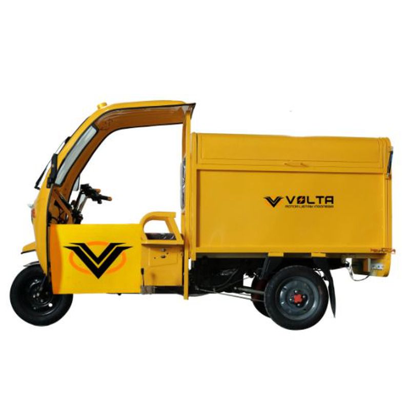 Volta Motor Listrik Roda Tiga 502 (Cargo Sampah tertutup + Cabin)