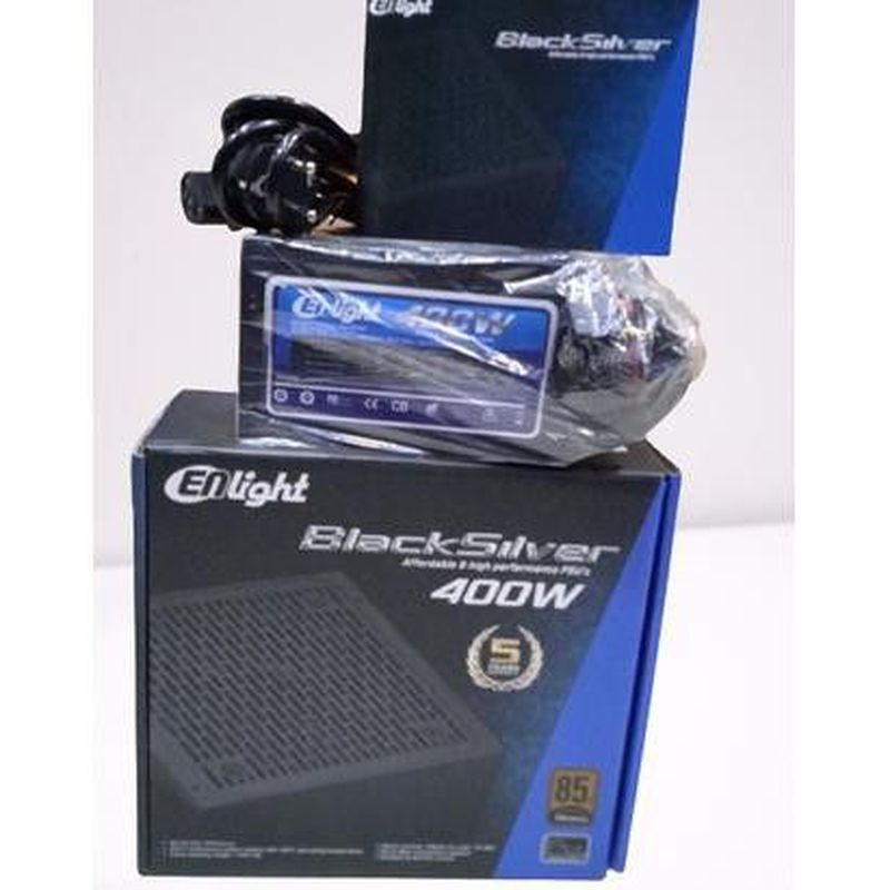 Psu Enlight 400W 80+ Bronze Black Silver / Power Supply Enlight