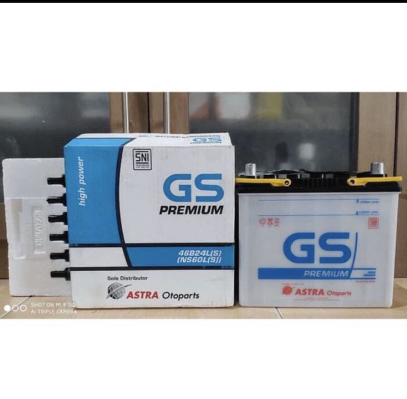Aki GS Premium NS60L (basah)