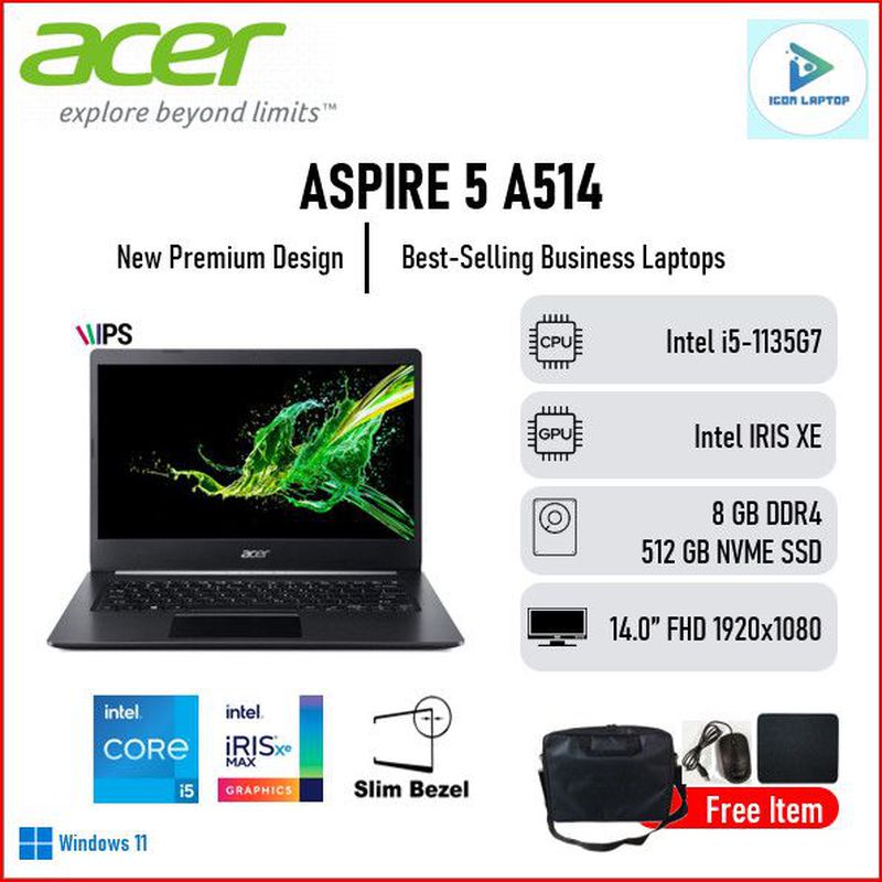 NOTEBOOK LAPTOP ACER CORE I5 RAM 8 GB