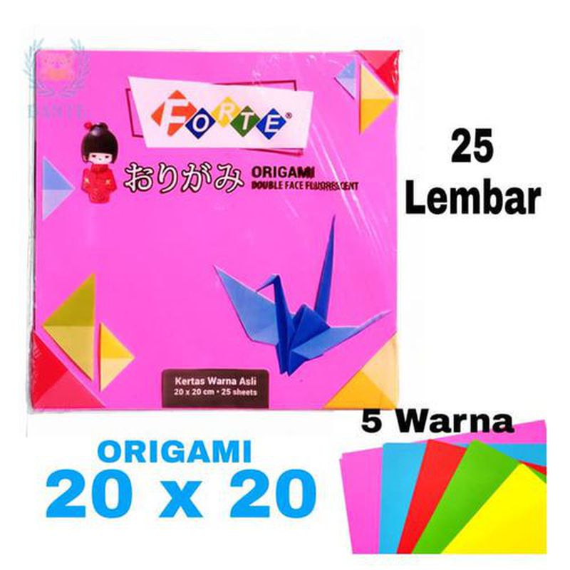 KERTAS ORIGAMI 20 x 20cm isi 25sheets