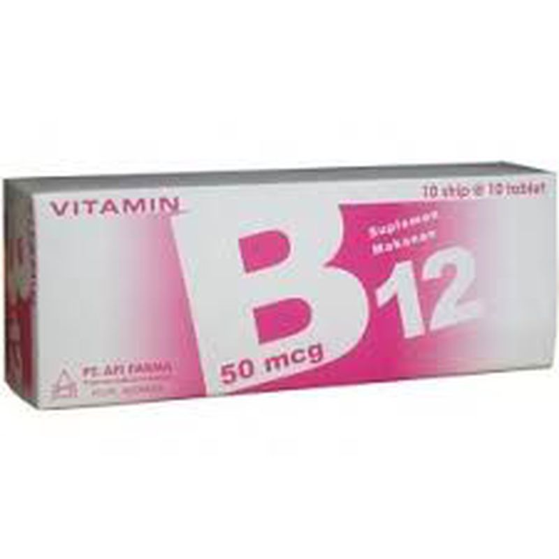 VItamin B12 50 Mcg Afifarma Box@100 Tab