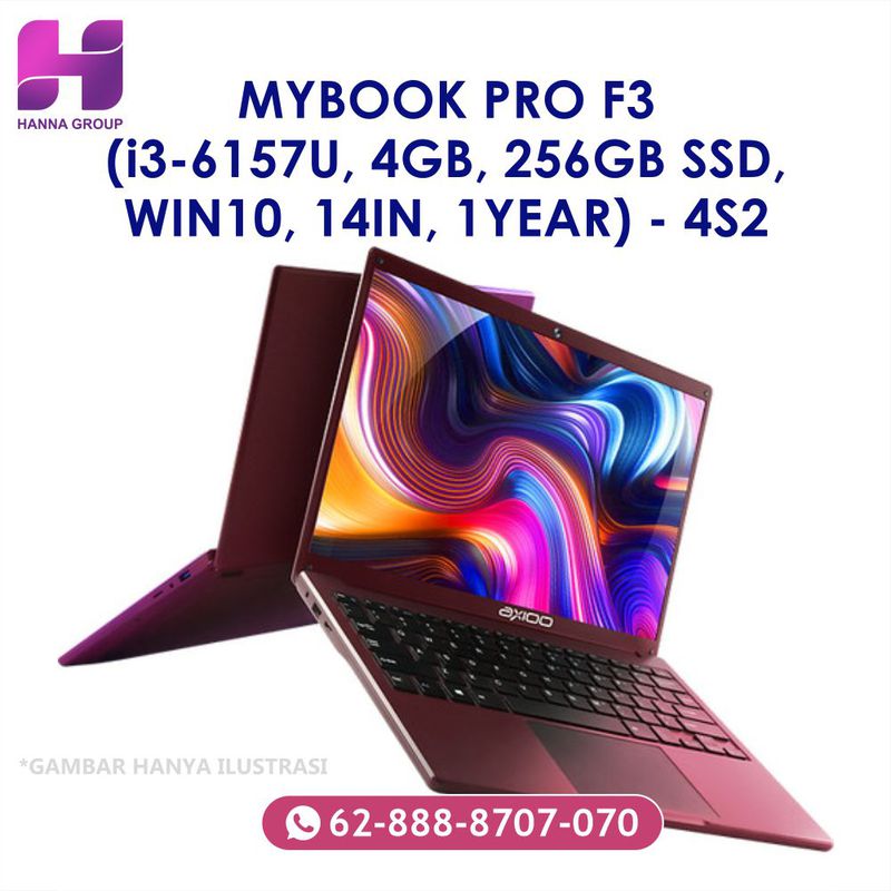 Mybook Pro F3 I3 6157u 4gb 256gb Ssd Win10 14in 1year 4s2 9121