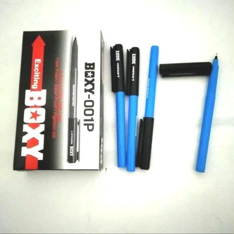 PULPEN BOXY BIRU (1 KOTAK ISI 12PCS)