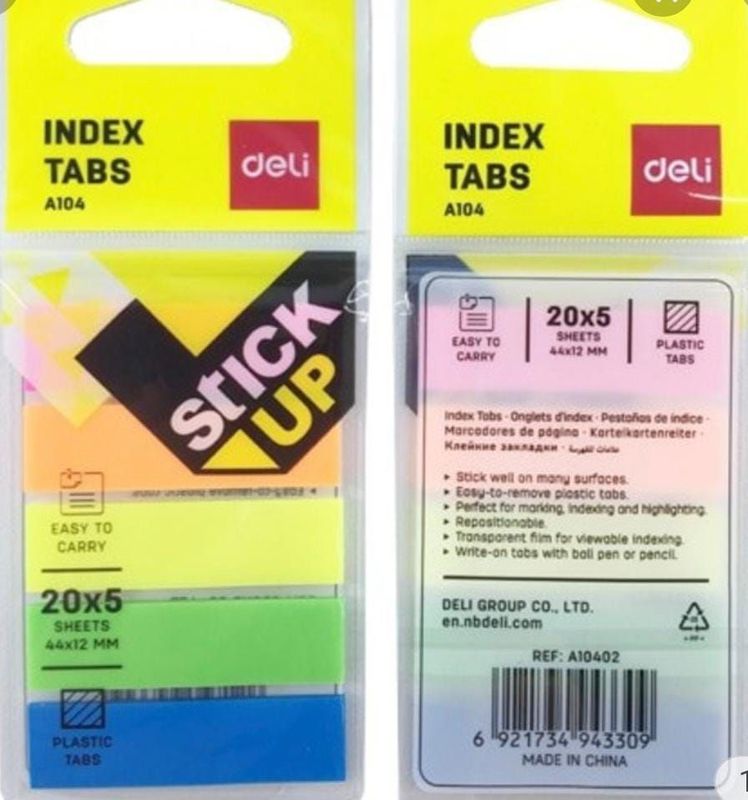 Sticky Note A10402 Index Sticker