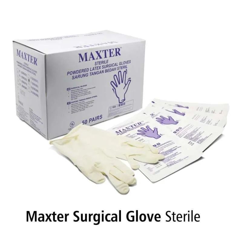 MAXTER SURG GLOVE ST: 7.0 B'50psg