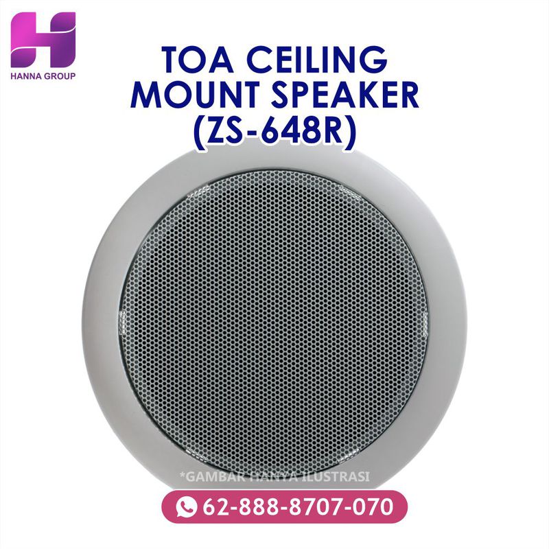 TOA CEILING MOUNT SPEAKER (ZS648R)