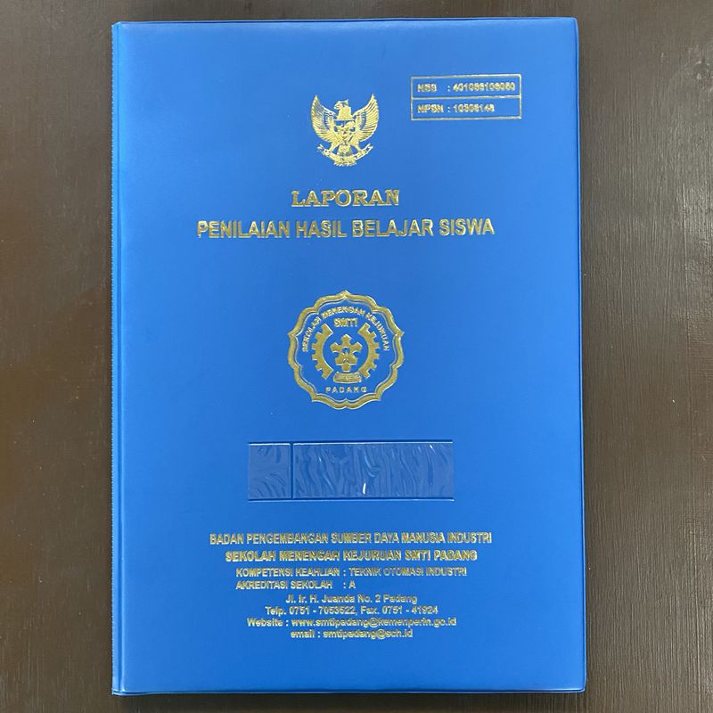 Map folder rapor Biru