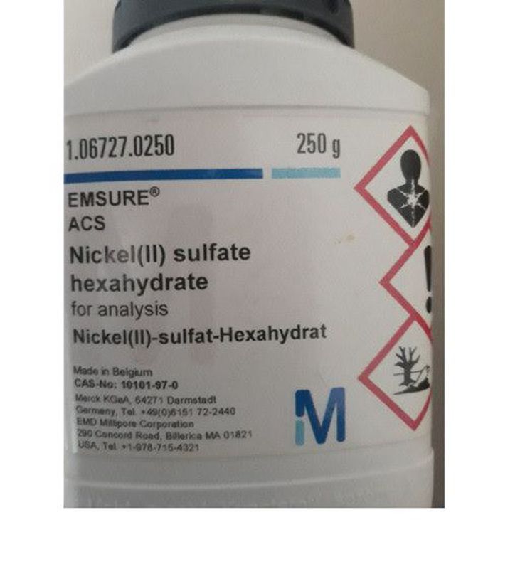 Nickel II Sulfate 250 gram