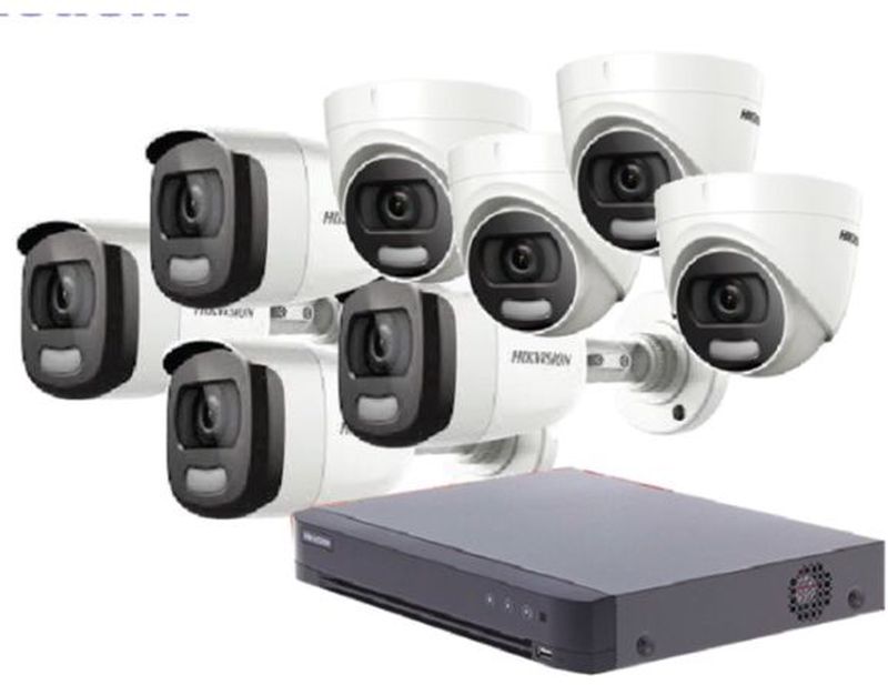 Paket CCTV IP 8 Kamera ColorVU