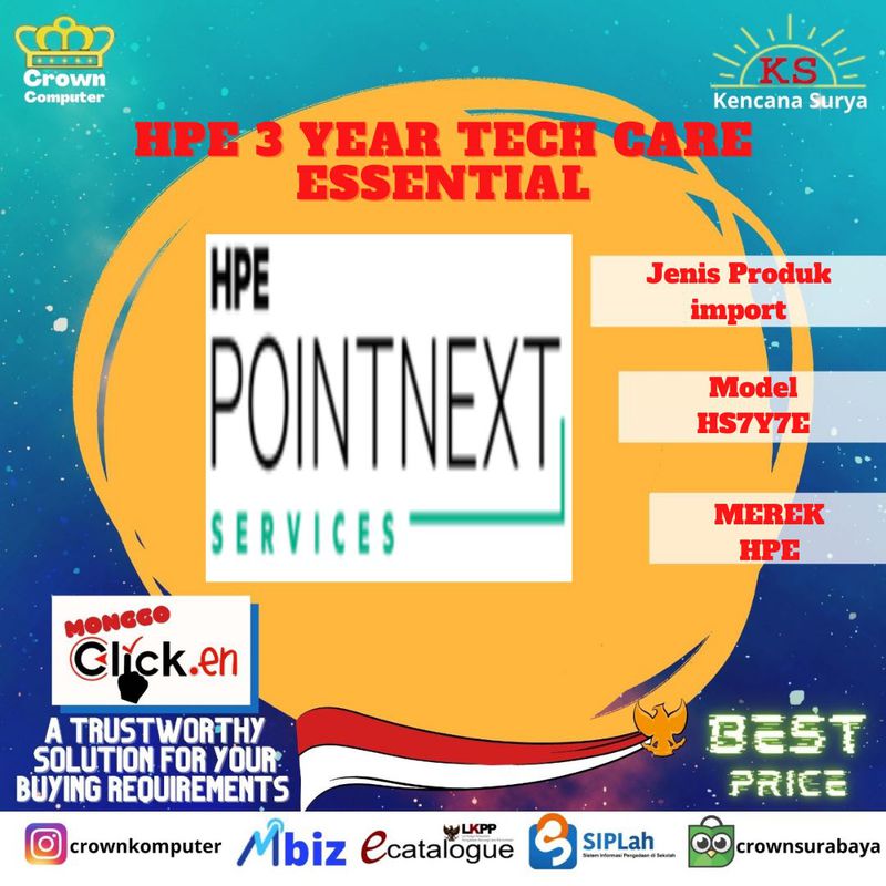 HPE 3 YEAR TECH CARE ESSENTIAL