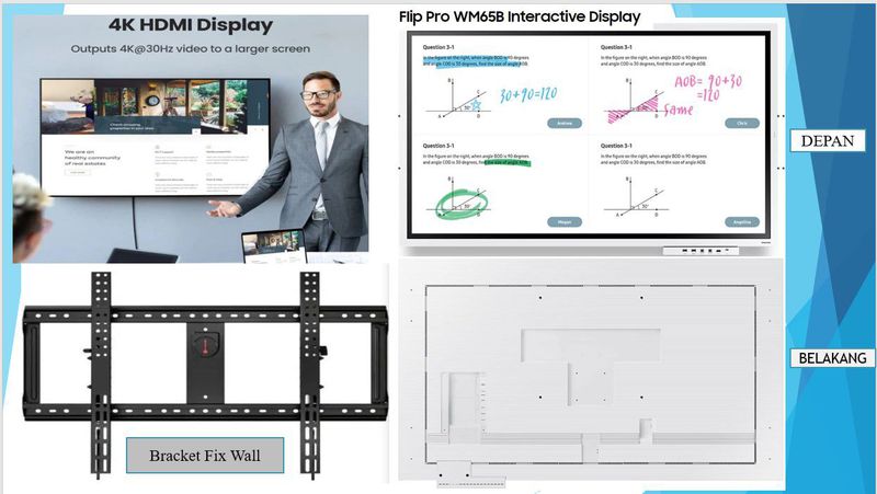 Samsung Flip Pro Wm65b Include Bracket Fix Wall 6219