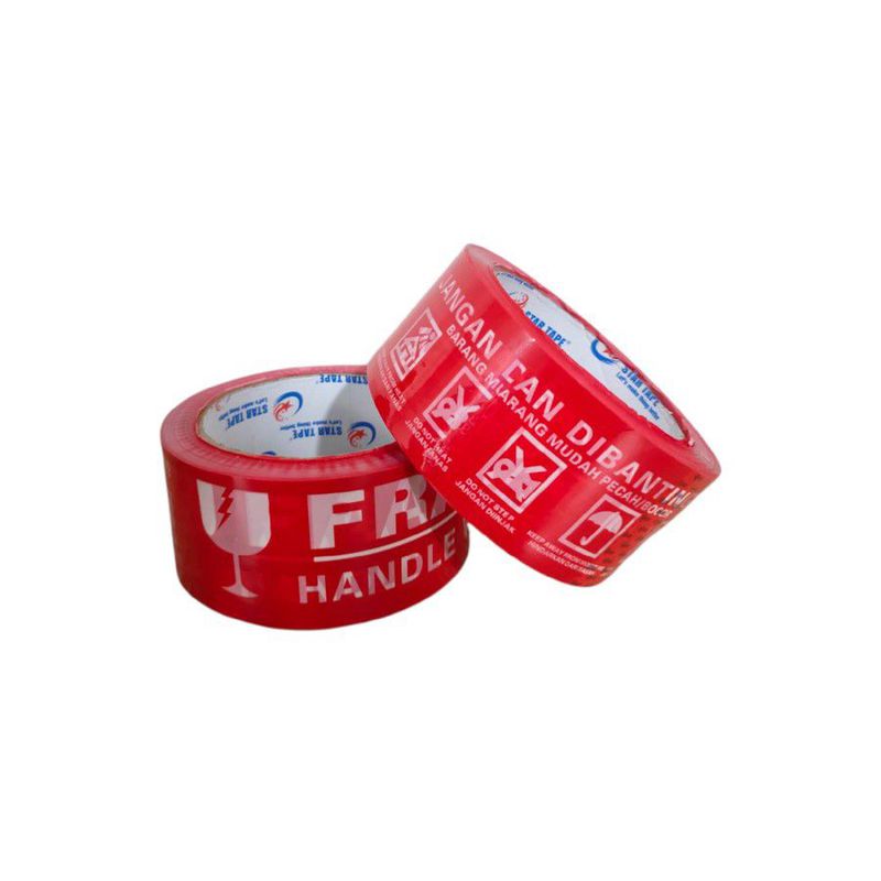 Lakban Fragile Merah 48mm/2inch 50m STARTAPE