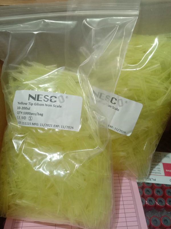 Yellow tips 10-200ul