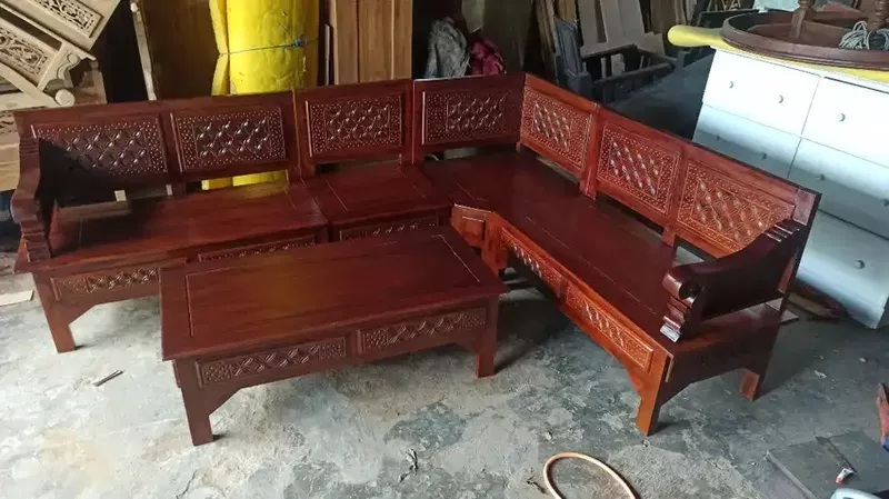 MEJA KURSI RUANG TAMU KAYU