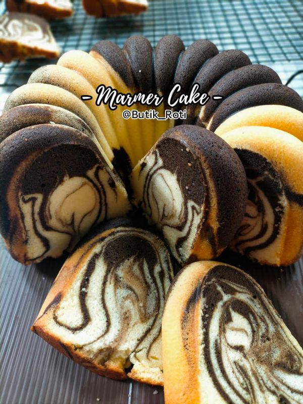 Marmer Cake (Slice Cake)