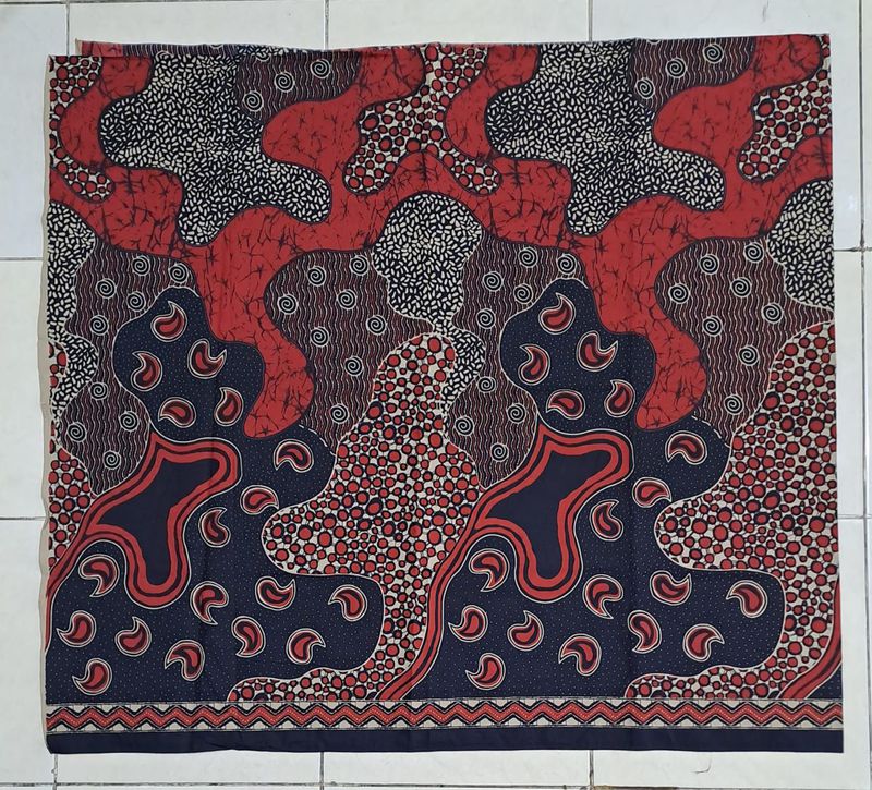 Kain batik printing cabut