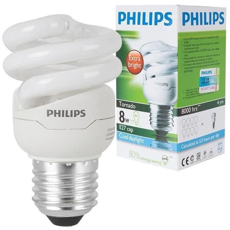 LAMPU PHILIPS TORNADO 8 WATT