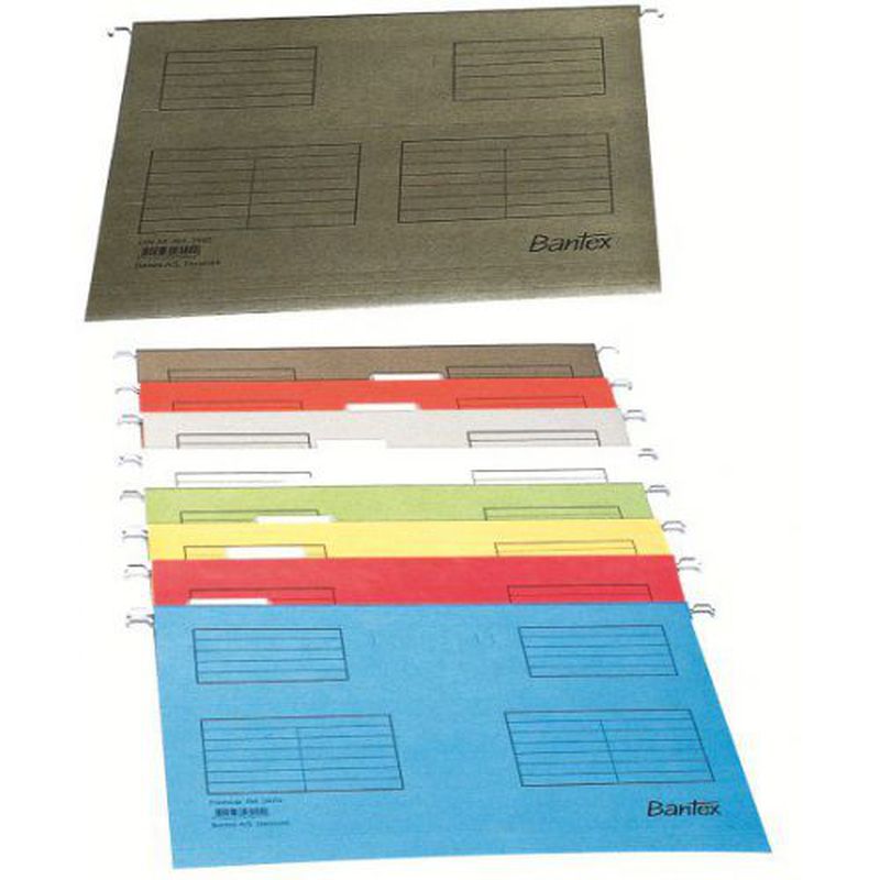 BANTEX Suspension Files Size A4 3460 25 Pcs Red