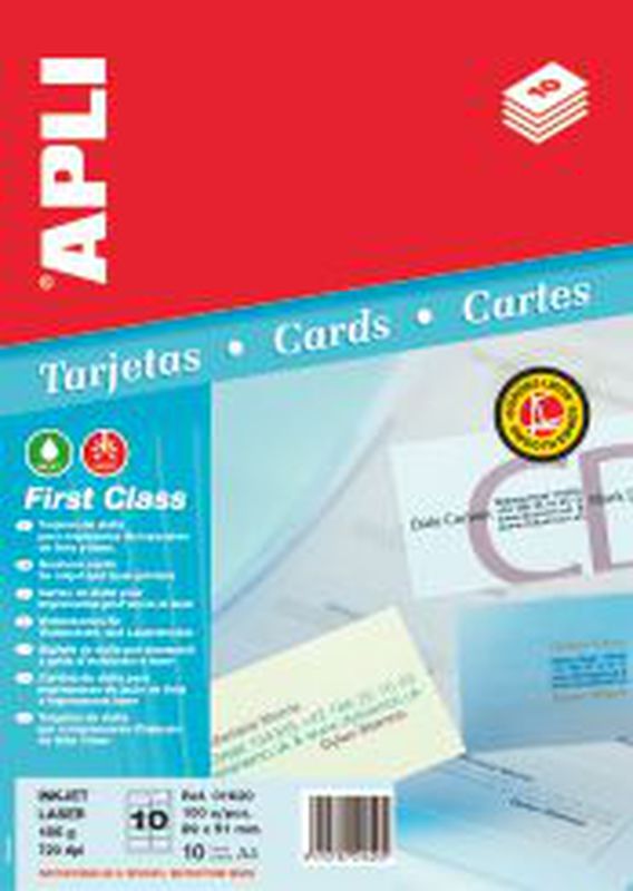 APLI Computer Labels Square Size 70 x 42.4mm 01276 @100 Sheet