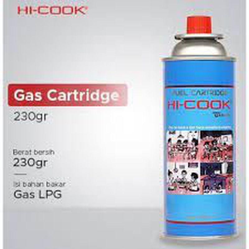 HI-COOK GAS PORTABLE BUTANE Berat isi 230 gr