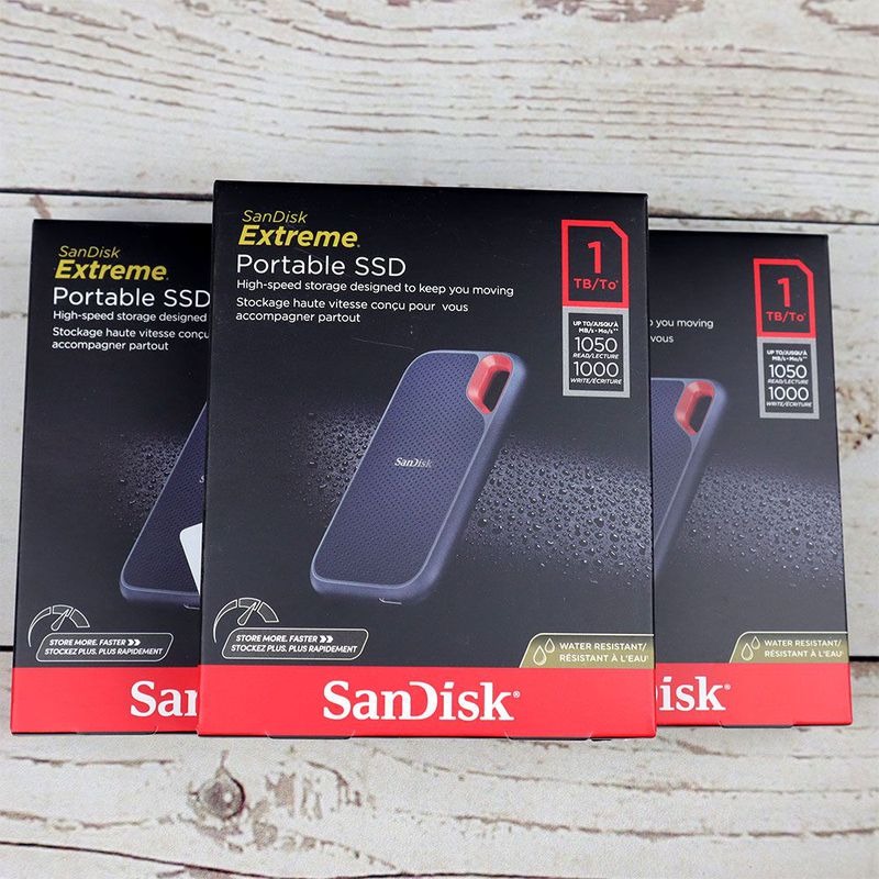 SSD Sandisk Extreme External Portable 1TB USB C 3.1 Eksternal 1 TB