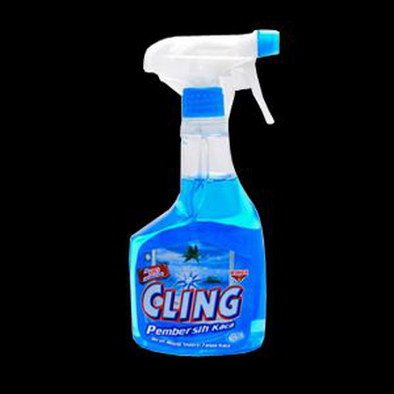 Cling Pembersih Kaca Pump Biru Btl Ml