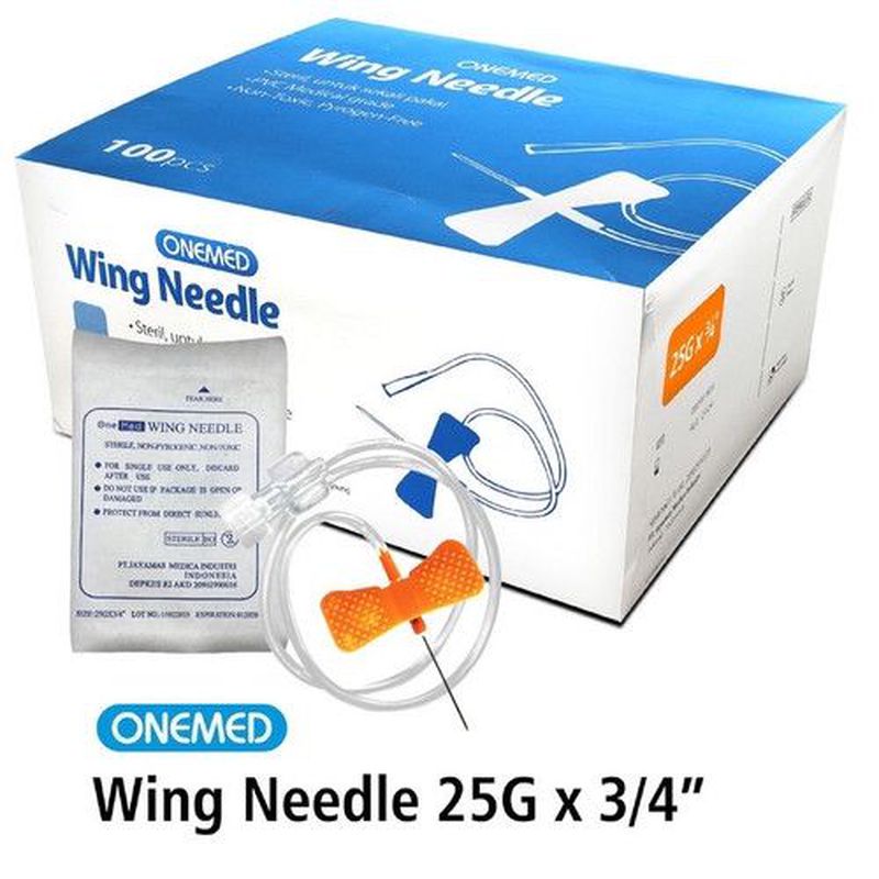 Wing Needle 25G / jarum infus kupu2 / Wing needle / wing nald