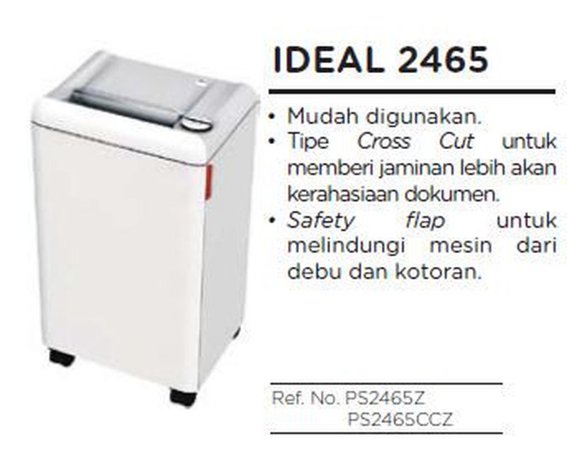 Ideal Paper Shredder 2465CC (2x15mm)