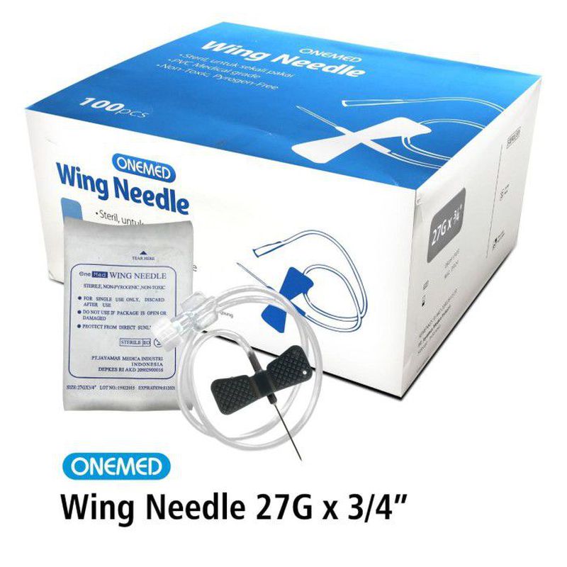 Wing Needle 27G / jarum infus kupu2 / Wing needle / wing nald
