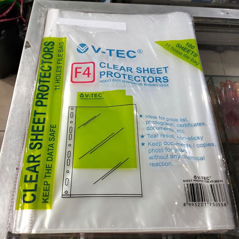 Plastik sheet Protectors
