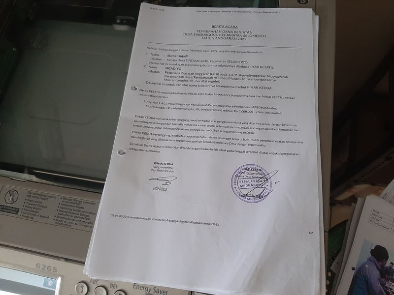 FOTO COPY PER LEMBAR